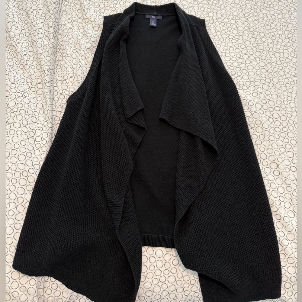 GAP Black Open Front Cardigan